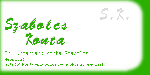 szabolcs konta business card